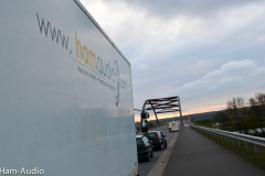 Unser LKW von Ham Audio GmbH nach der Entladung